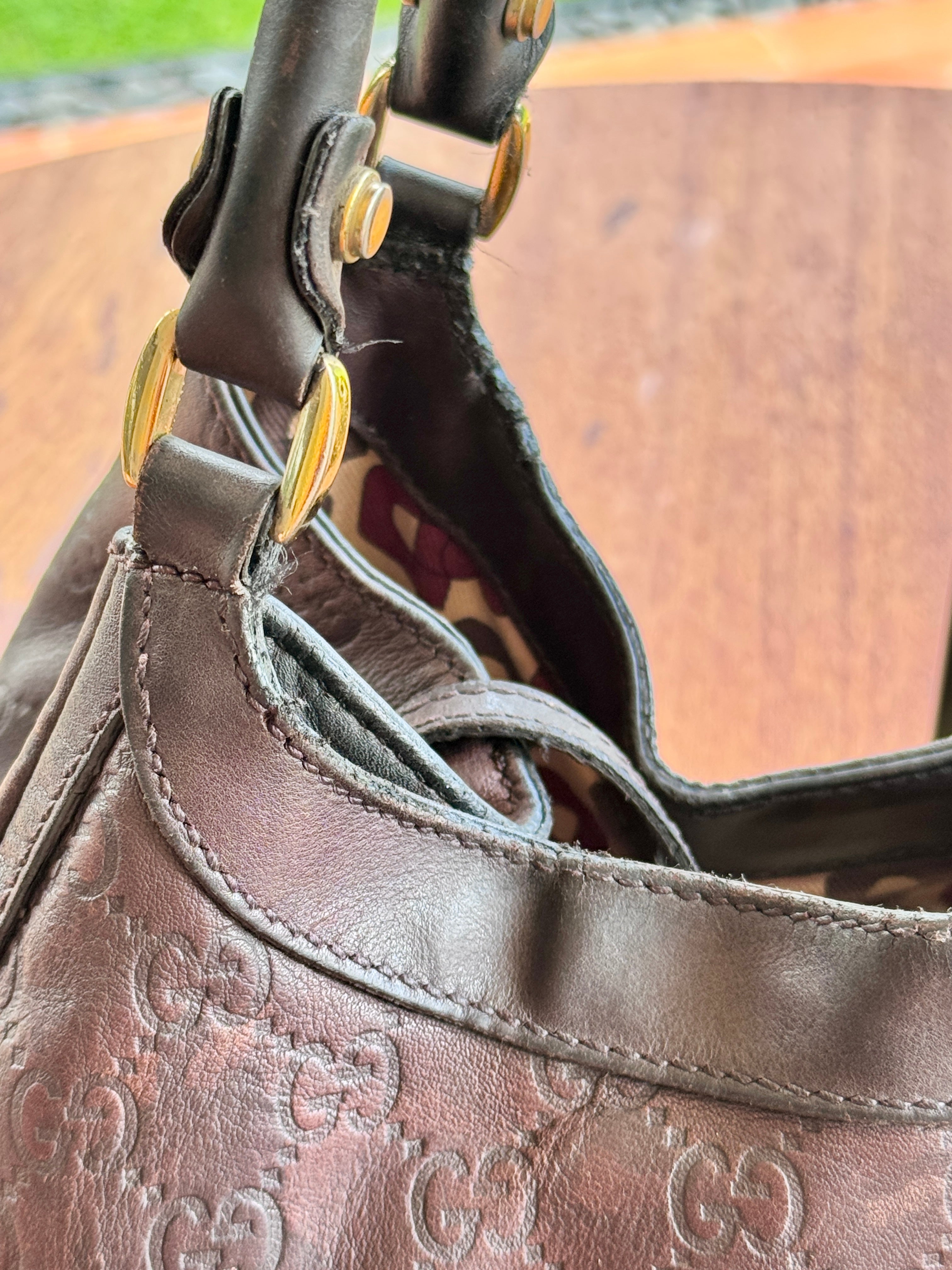 Gucci Guccissima GG Couro