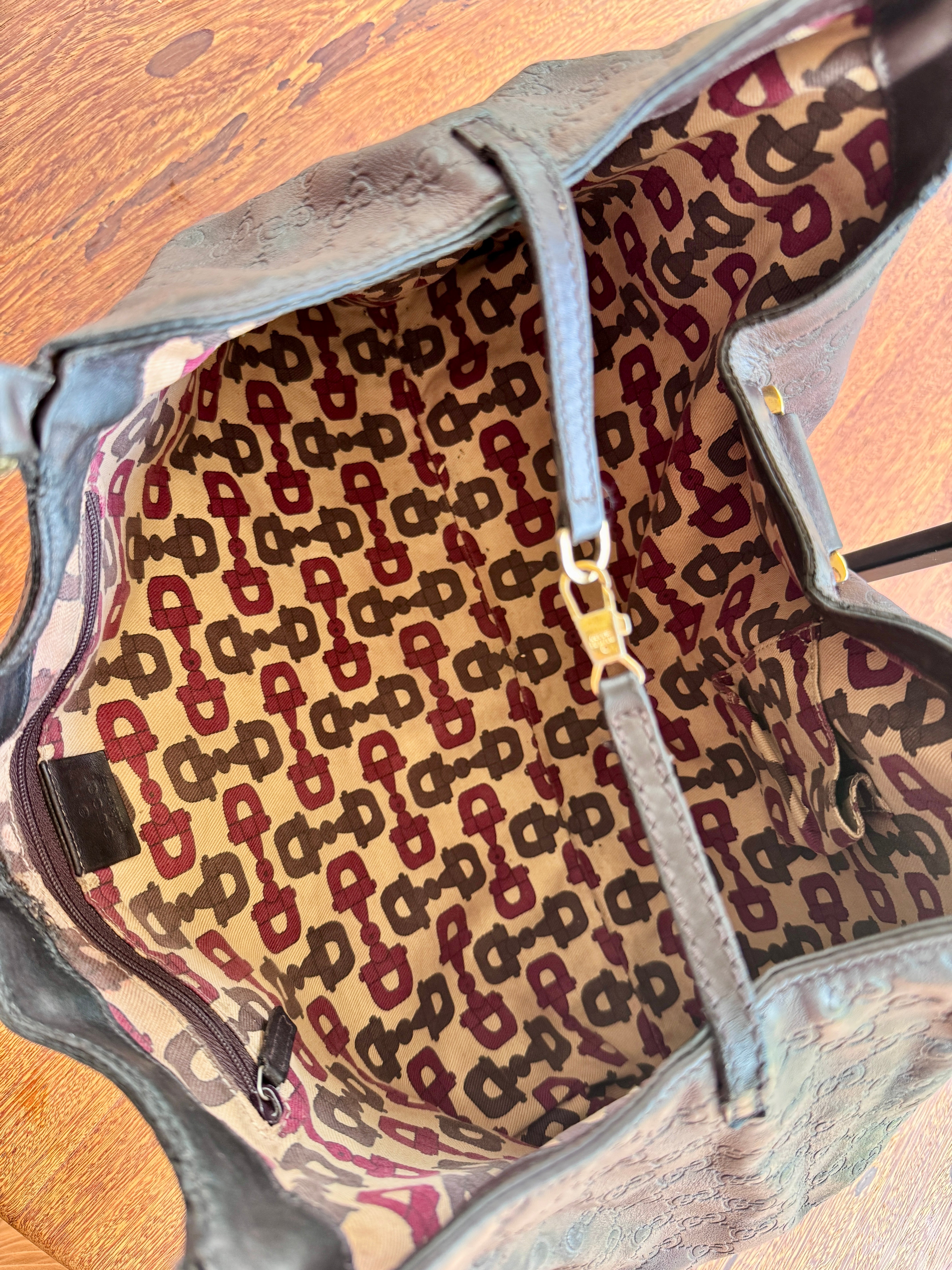 Gucci Guccissima GG Couro