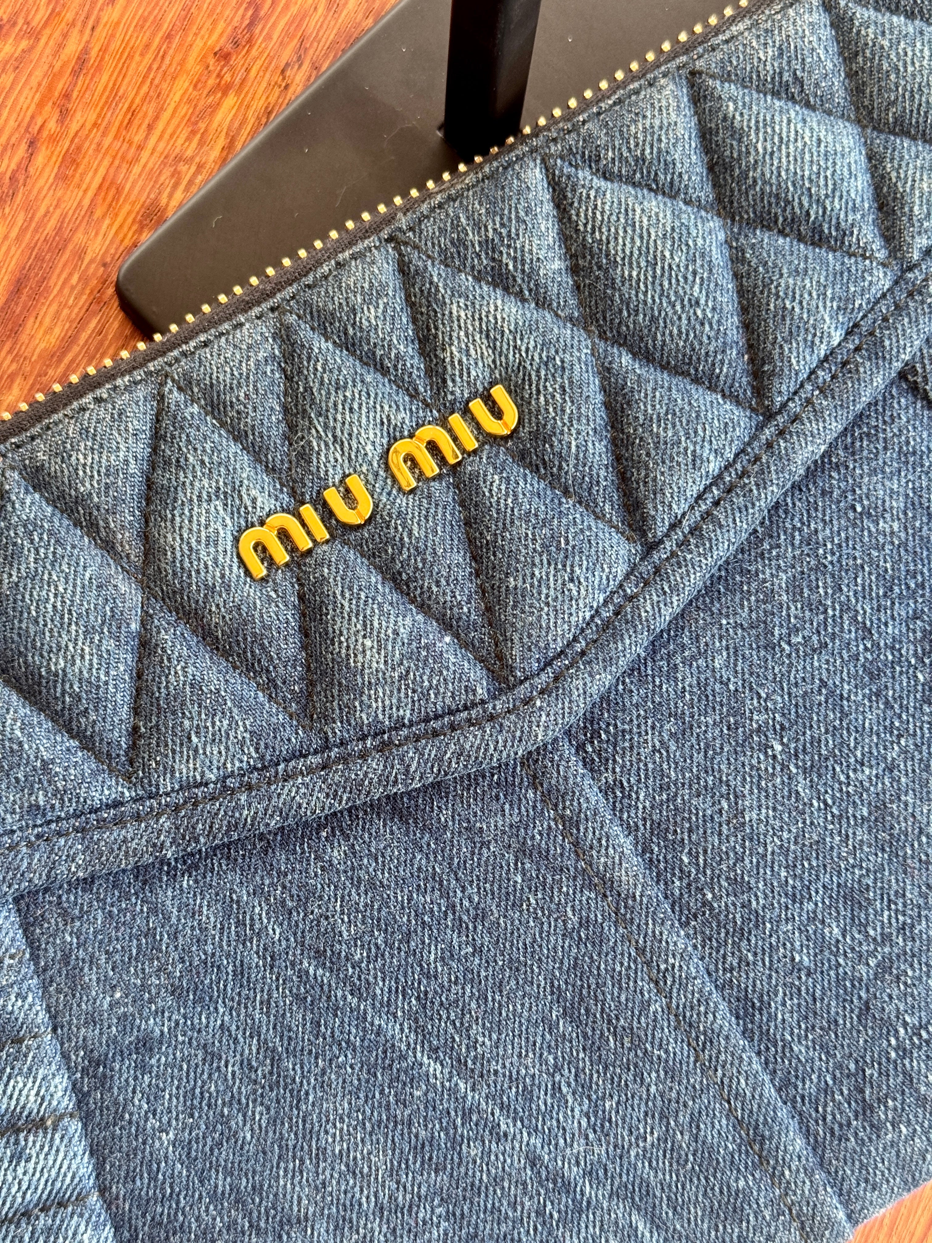 Miu Miu Denin Clutch