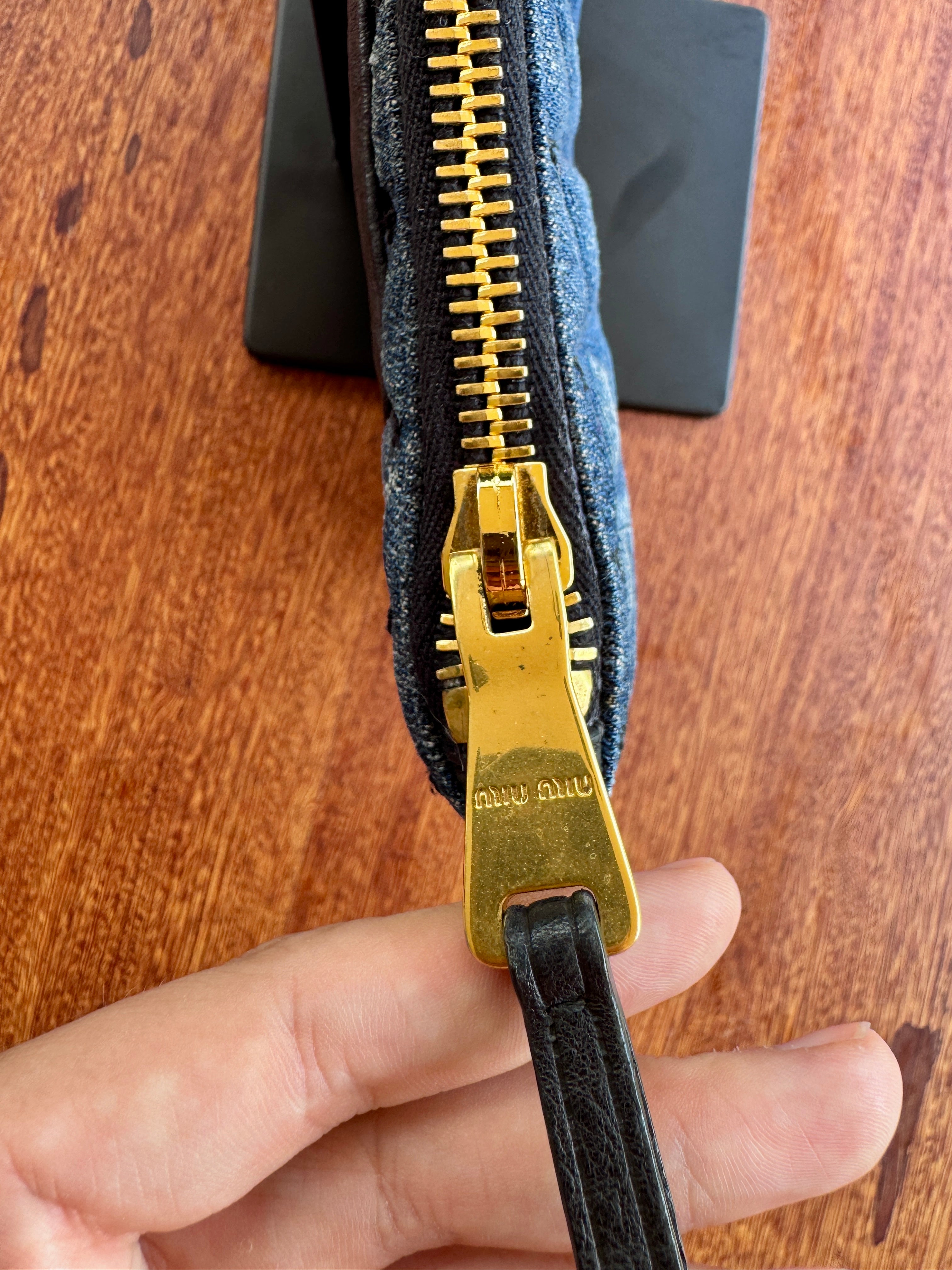 Miu Miu Denin Clutch