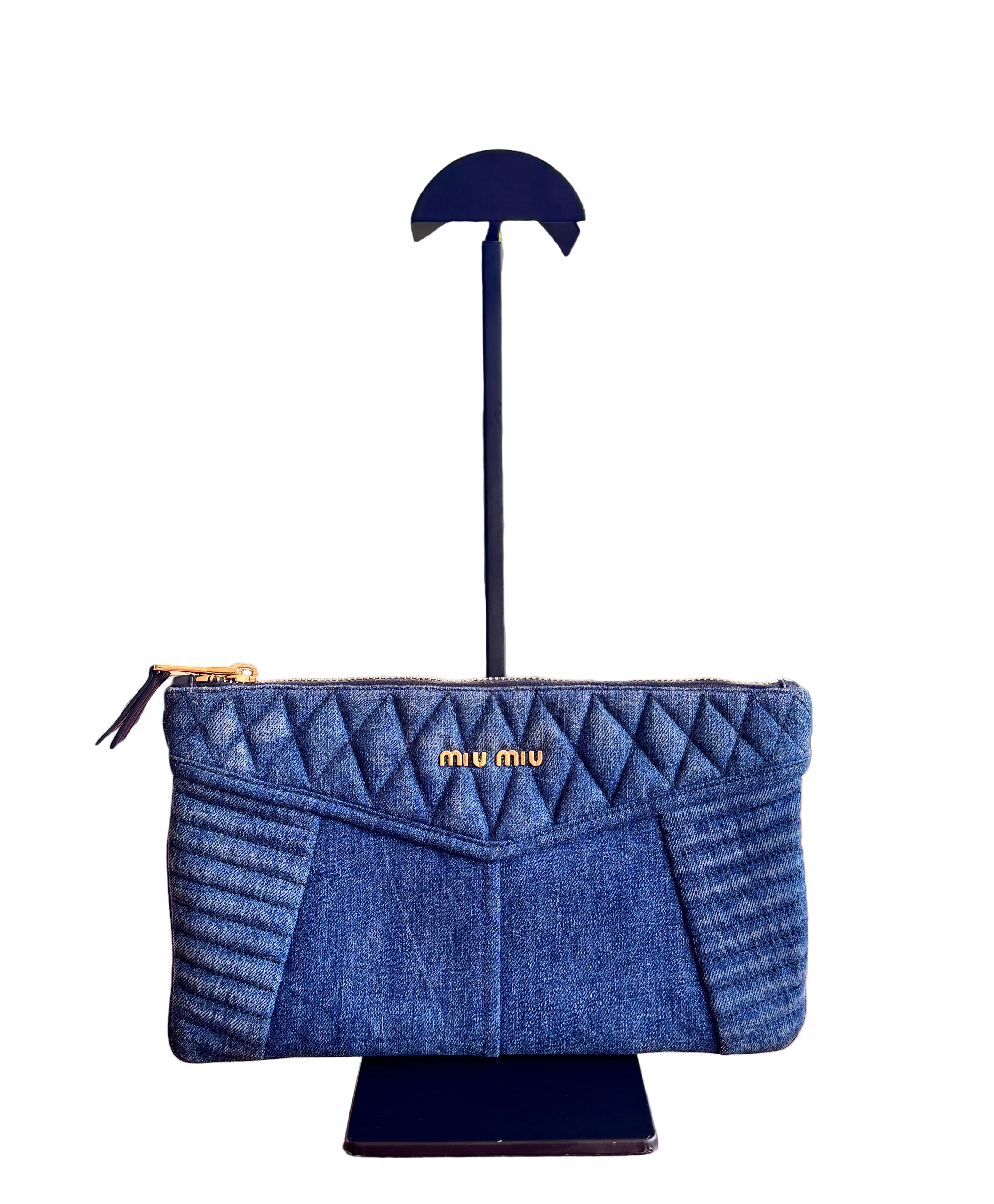 Miu Miu Denin Clutch