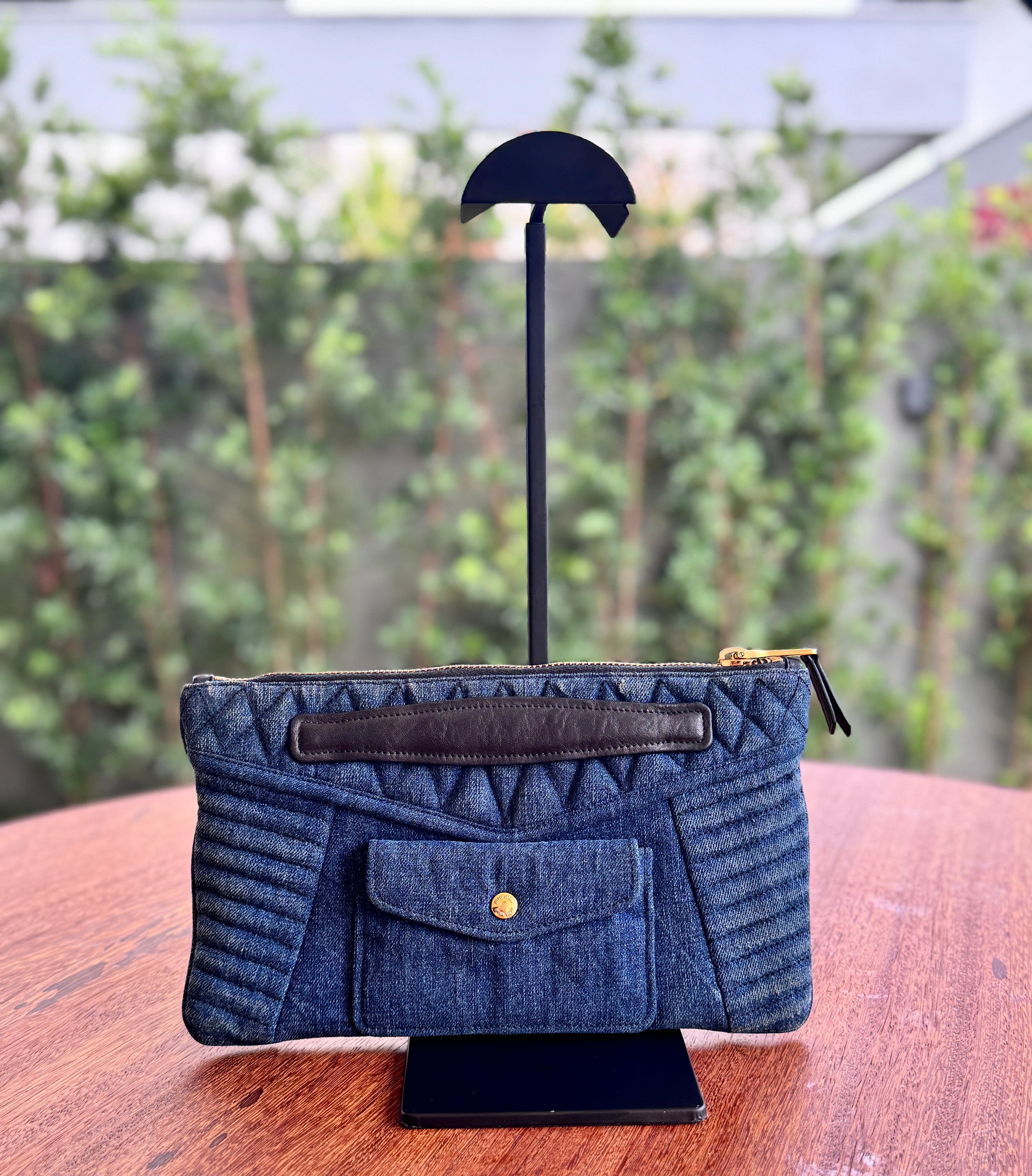 Miu Miu Denin Clutch