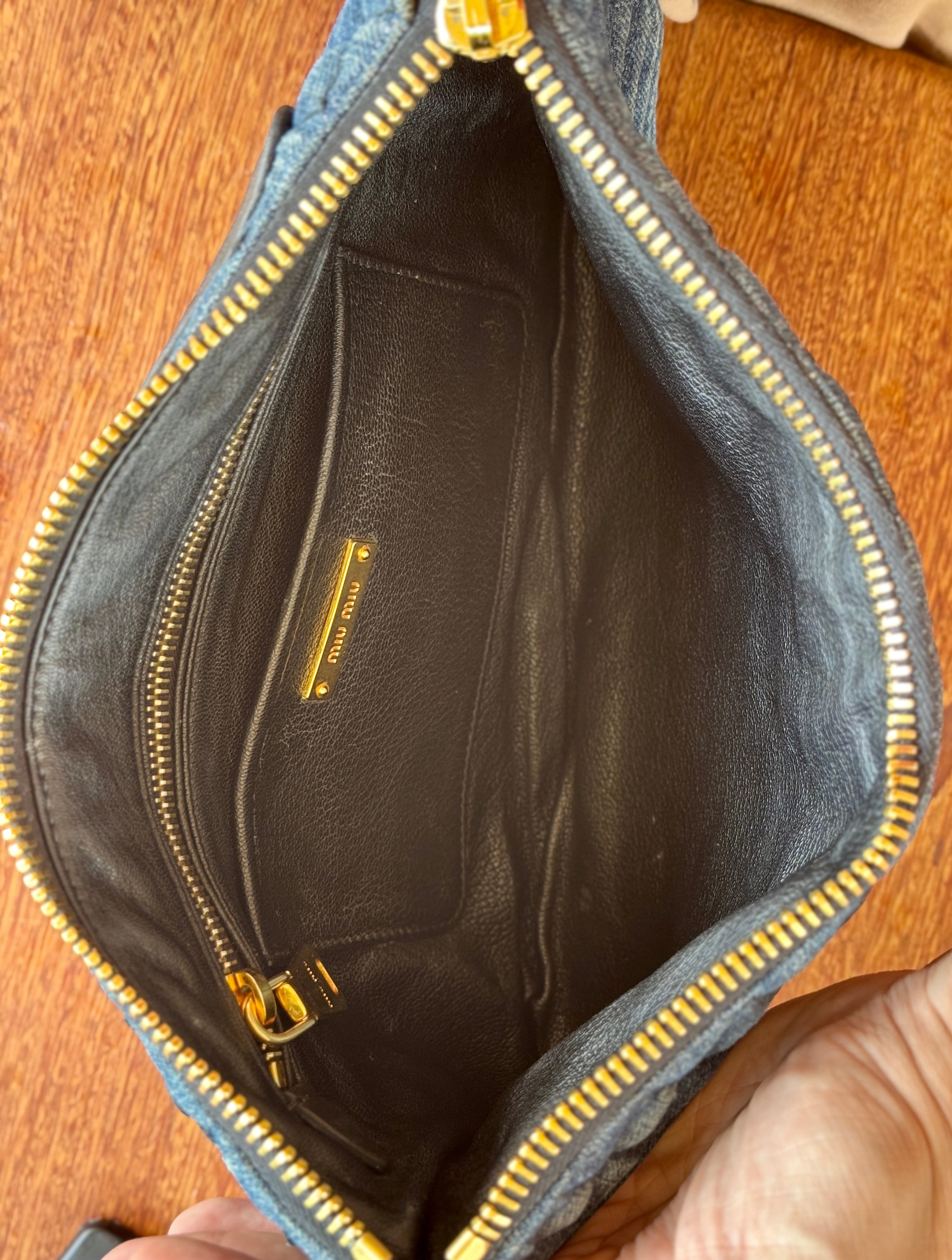 Miu Miu Denin Clutch