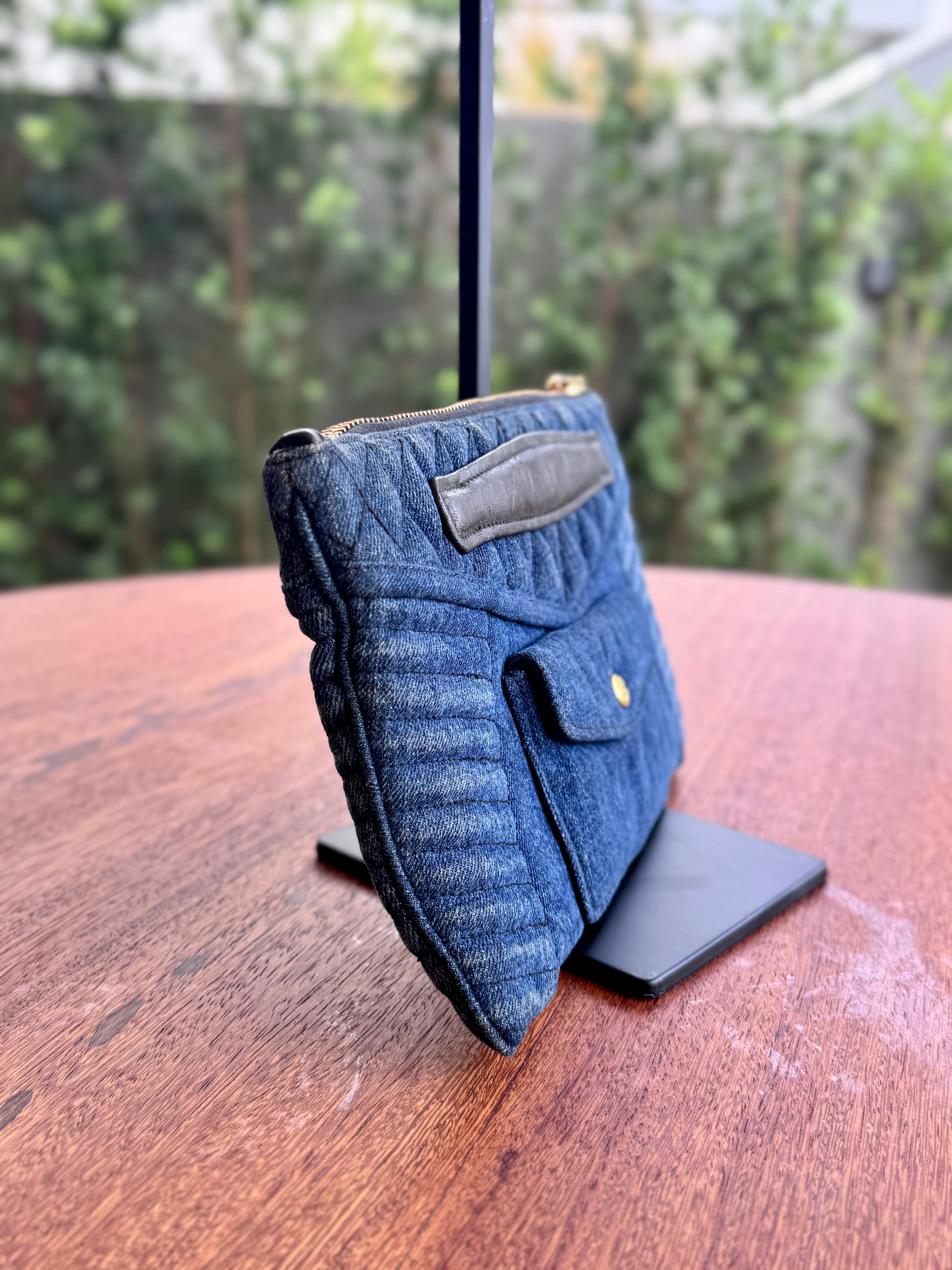 Miu Miu Denin Clutch